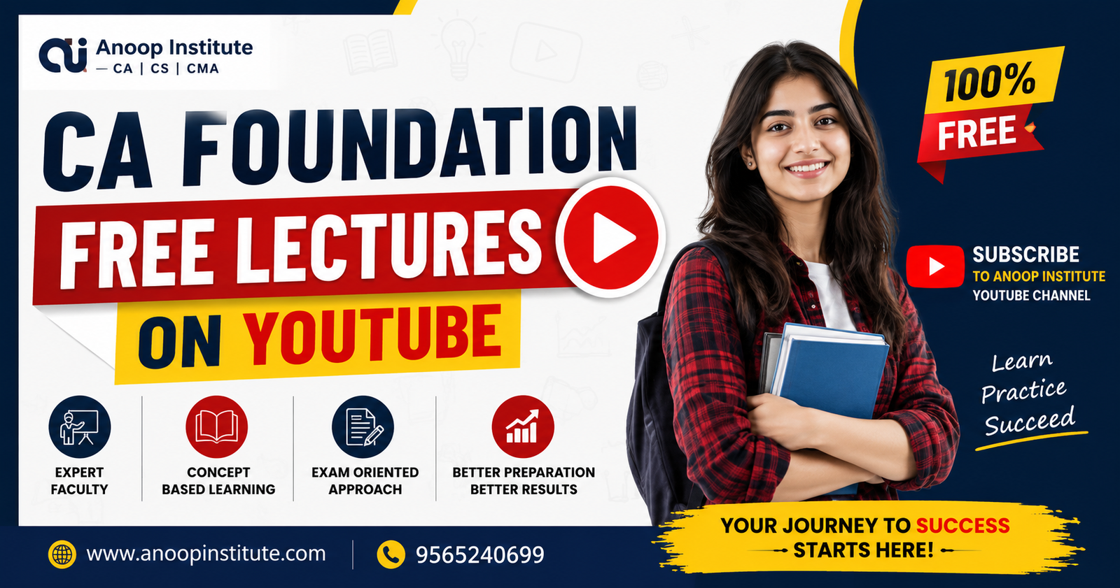 CA Foundation Free Lectures on YouTube