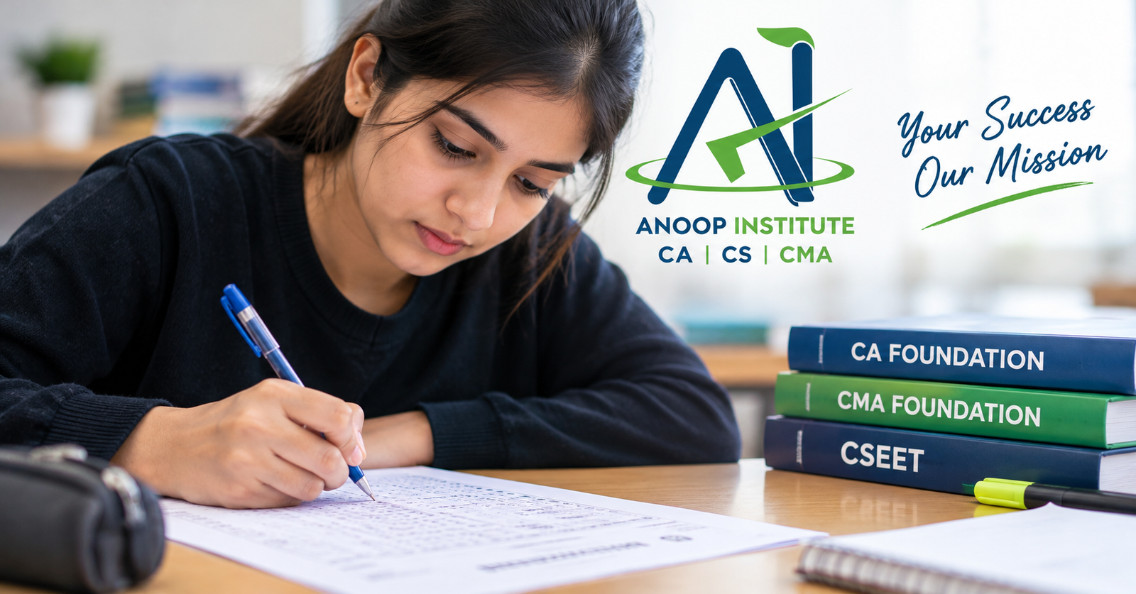 ICAI Answer Sheet Evaluation & ICSI Exam Writing Practice – Anoop Institute