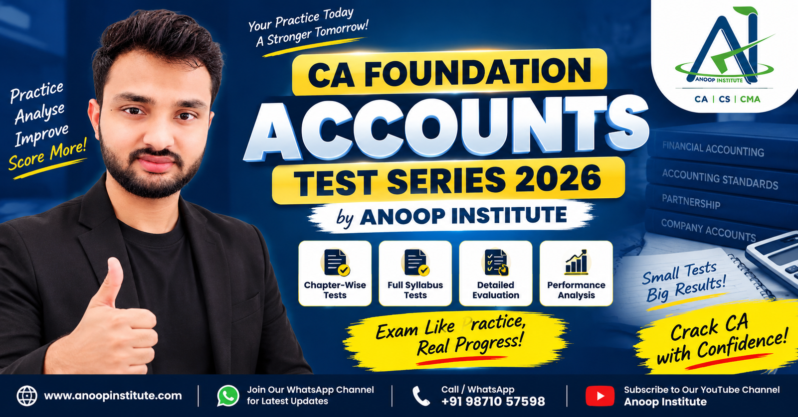 CA Foundation Accounts Test Series 2026 – Anoop Institute