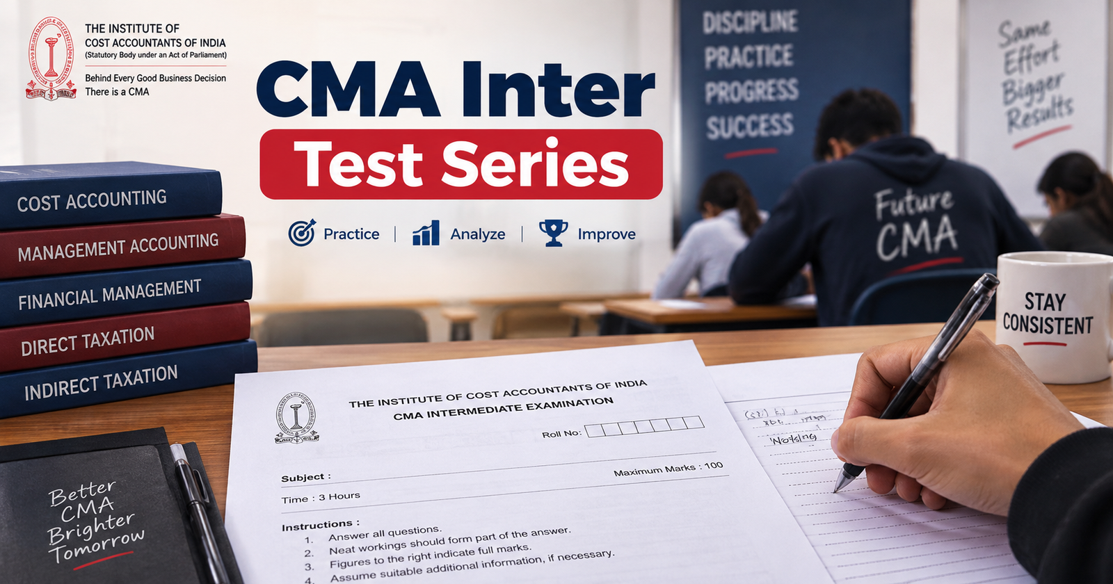 CMA Inter test series with ICAI/ICMAI pattern