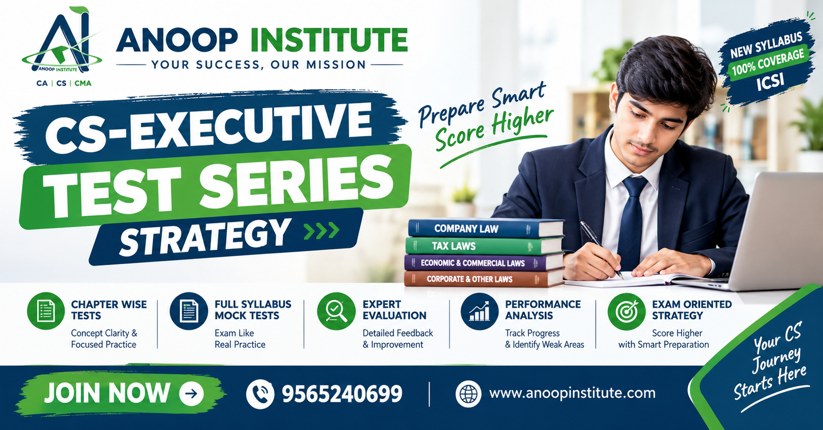 CS Executive Group 1 Test Series – December 2026 | Anoop Institute