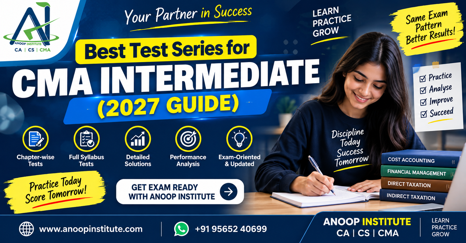 Best Test Series for CMA Intermediate 2027 – Anoop Institute