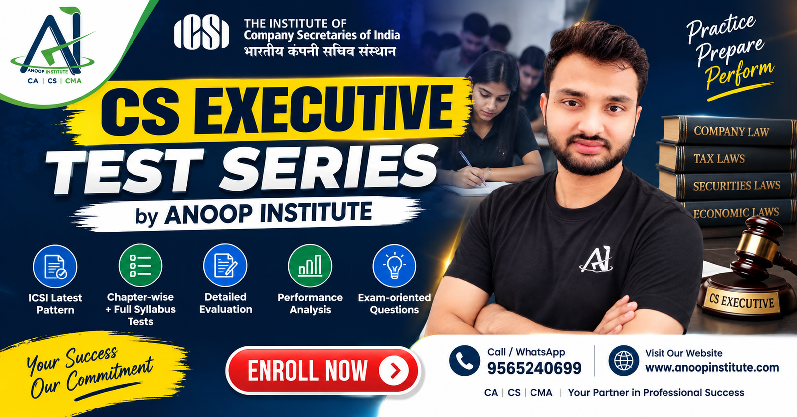 ICSI CS Executive Test Series 2026 – Anoop Institute