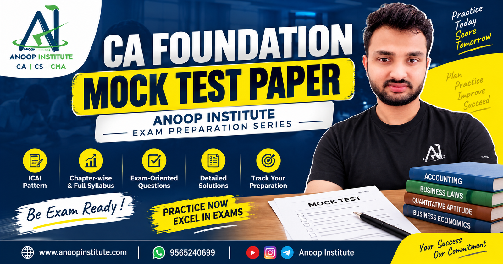 CATestSeries vs GM Test Series vs Anoop Institute: Which is Best for CA Foundation?
