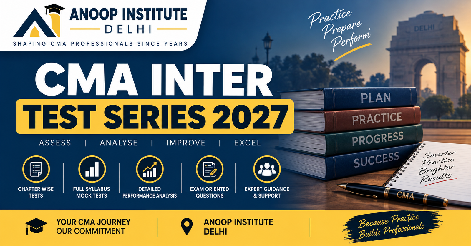 CMA Inter Test Series 2027 — Full Syllabus Mock Tests | Anoop Institute