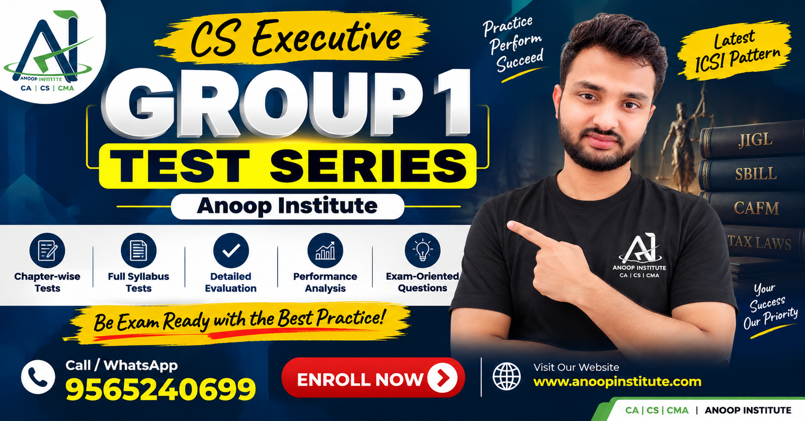 CS Executive Group 1 Test Series 2026 | Anoop Institute