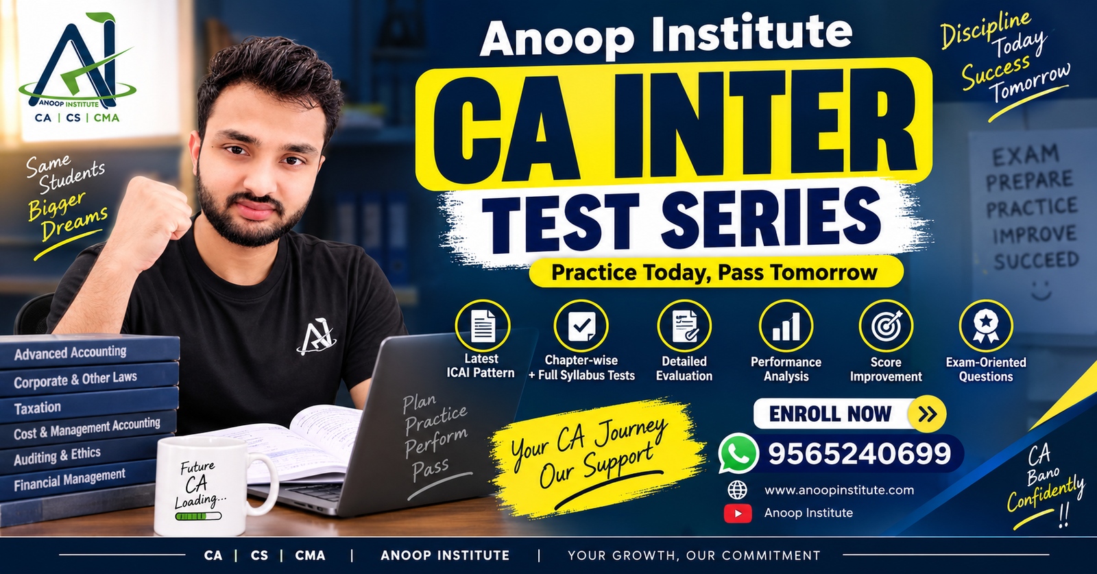 Best Test Series for CA Inter 2027 — Anoop Institute's Complete Guide