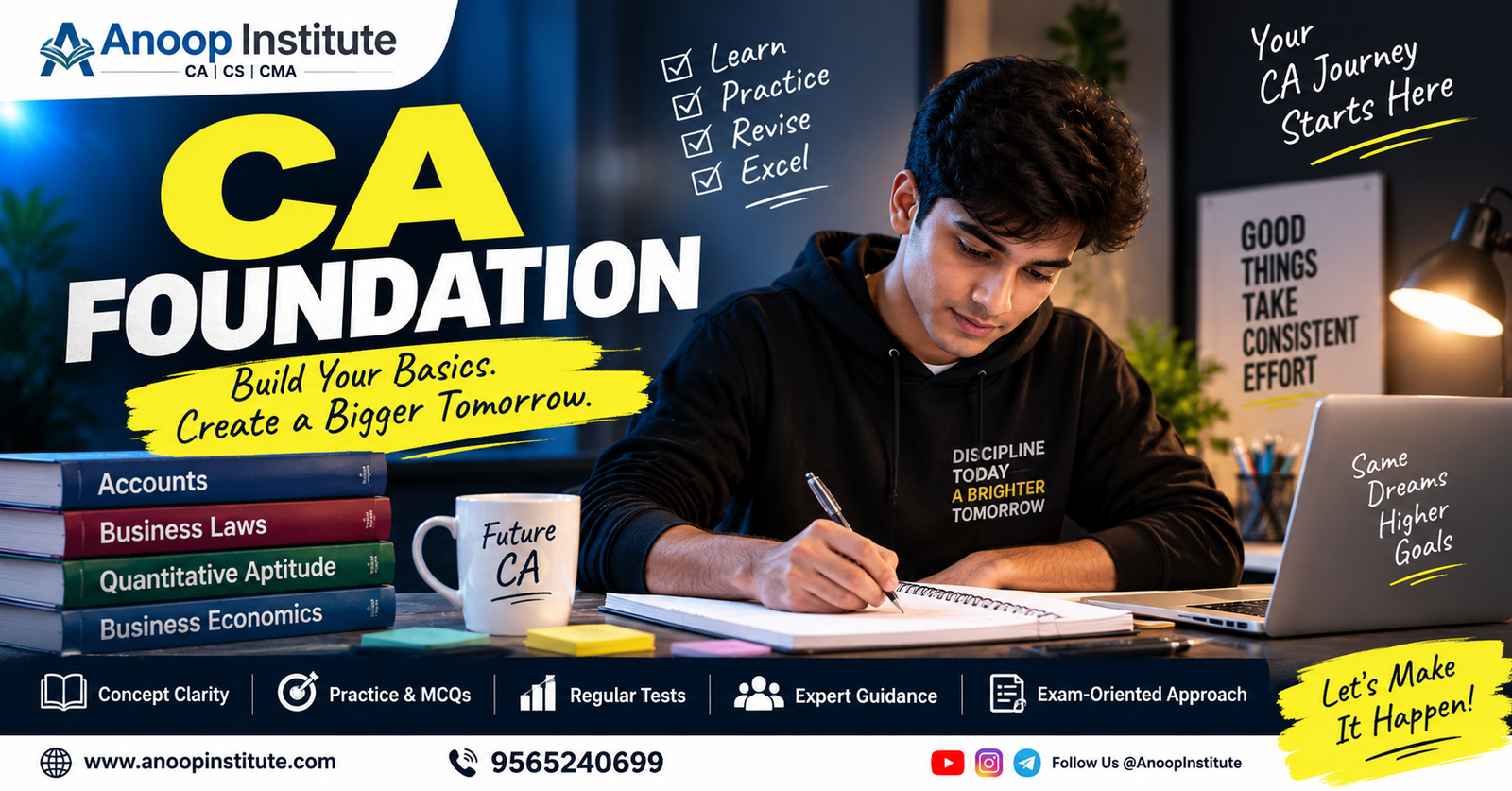 CA Foundation Test Series with Evaluation – Anoop Institute