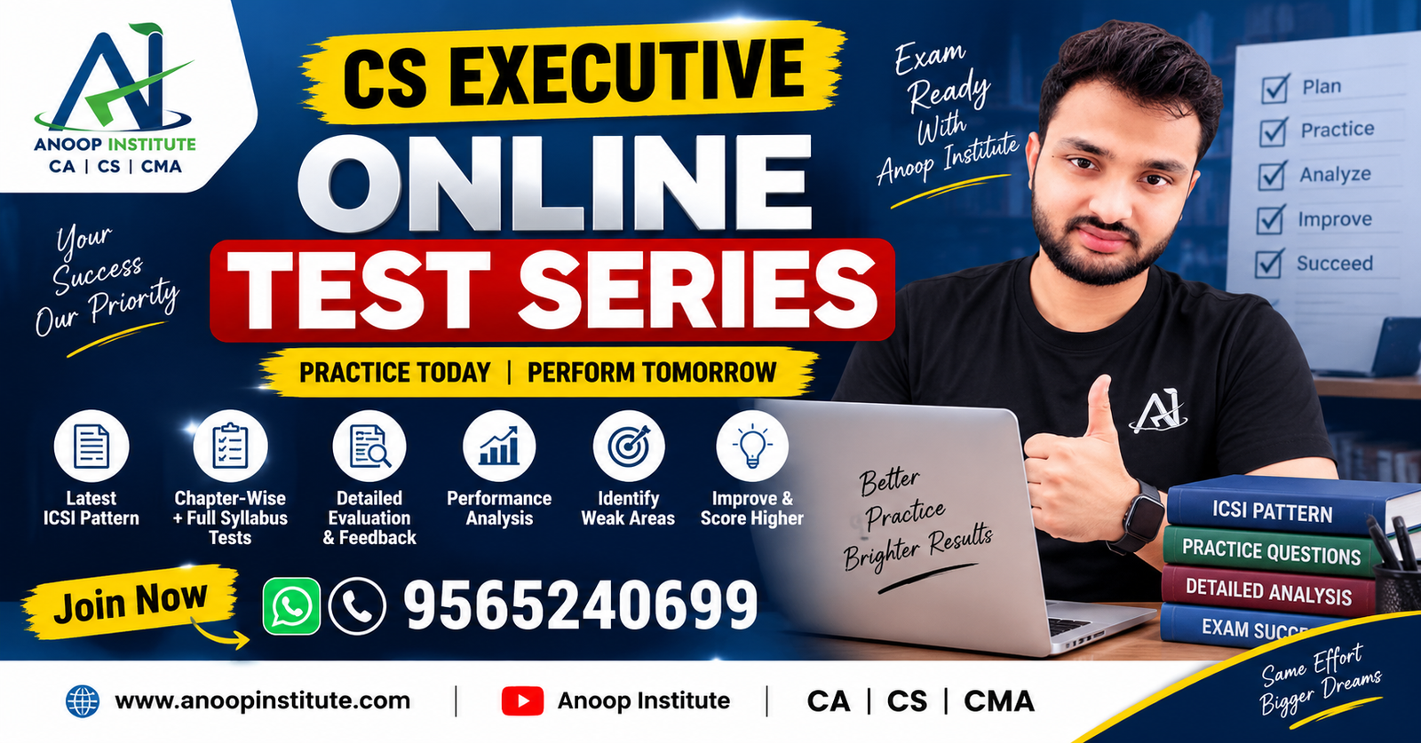 CS Executive Online Test Series 2026 – Anoop Institute