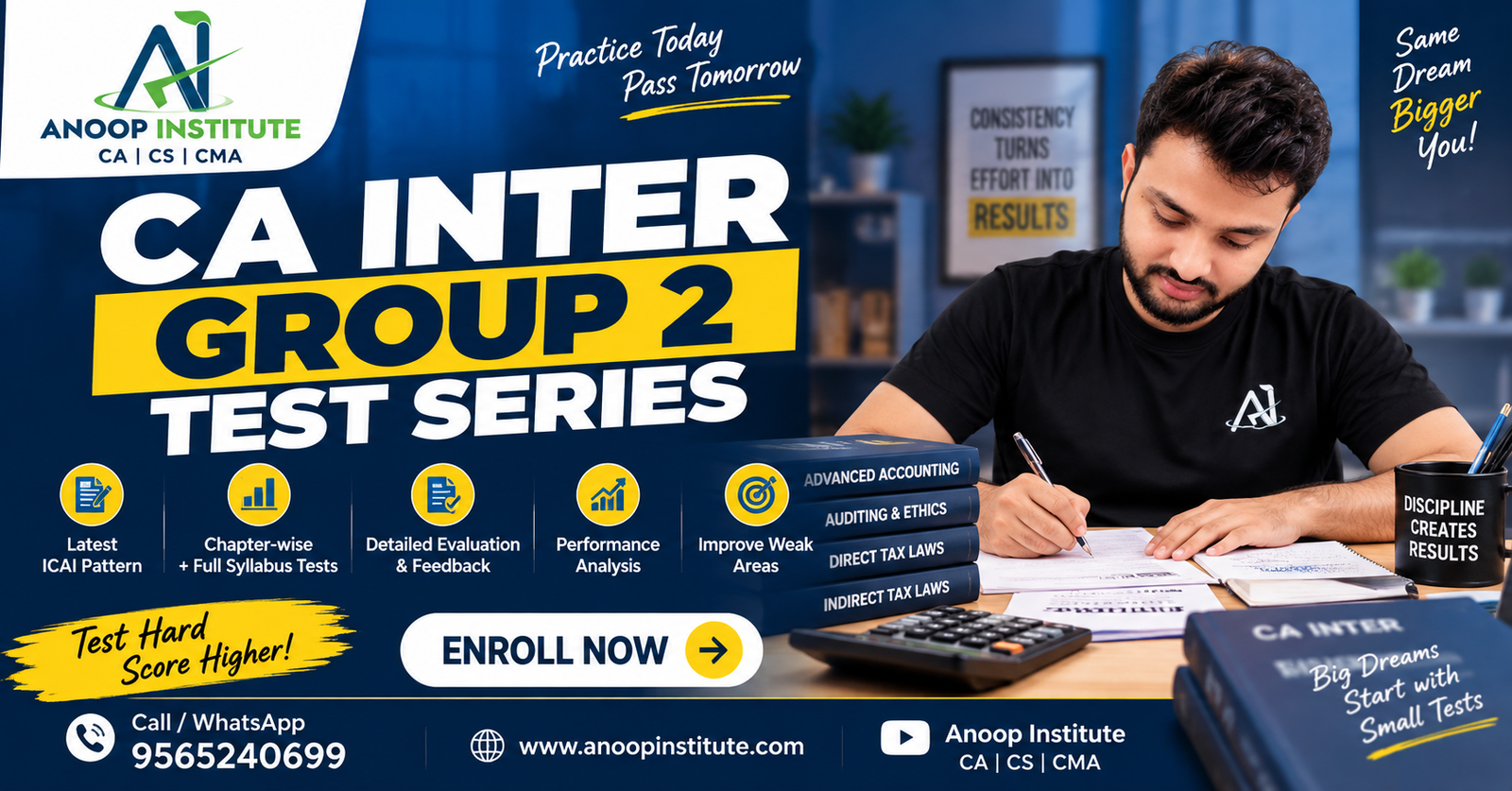 CA Inter Group 2 Test Series 2027 – Anoop Institute