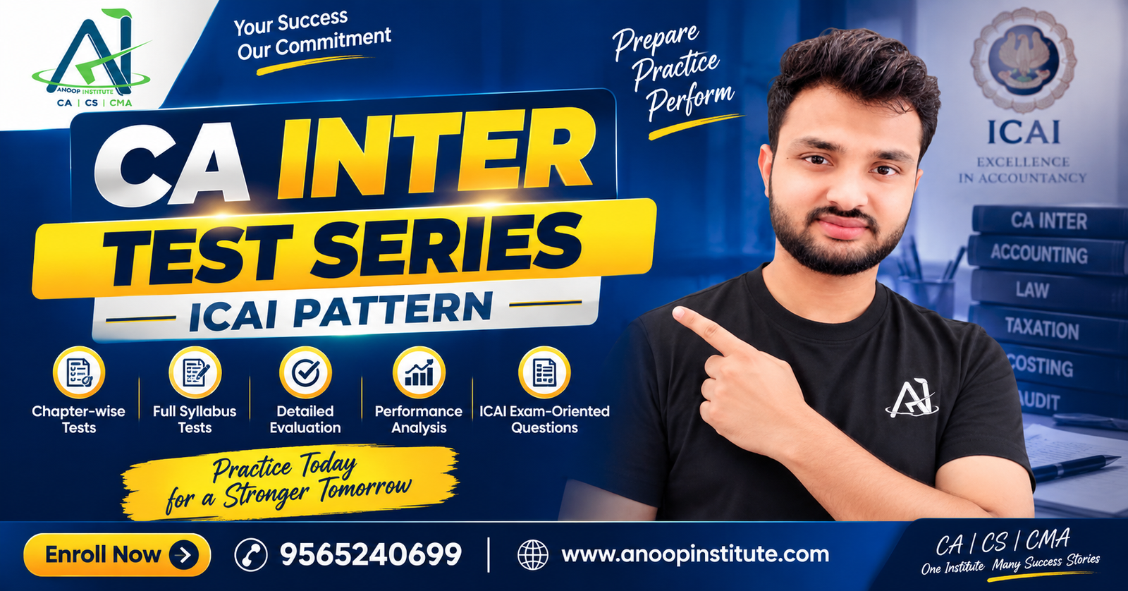 CA Inter Test Series 2027 – ICAI Pattern Mock Tests by Anoop Institute