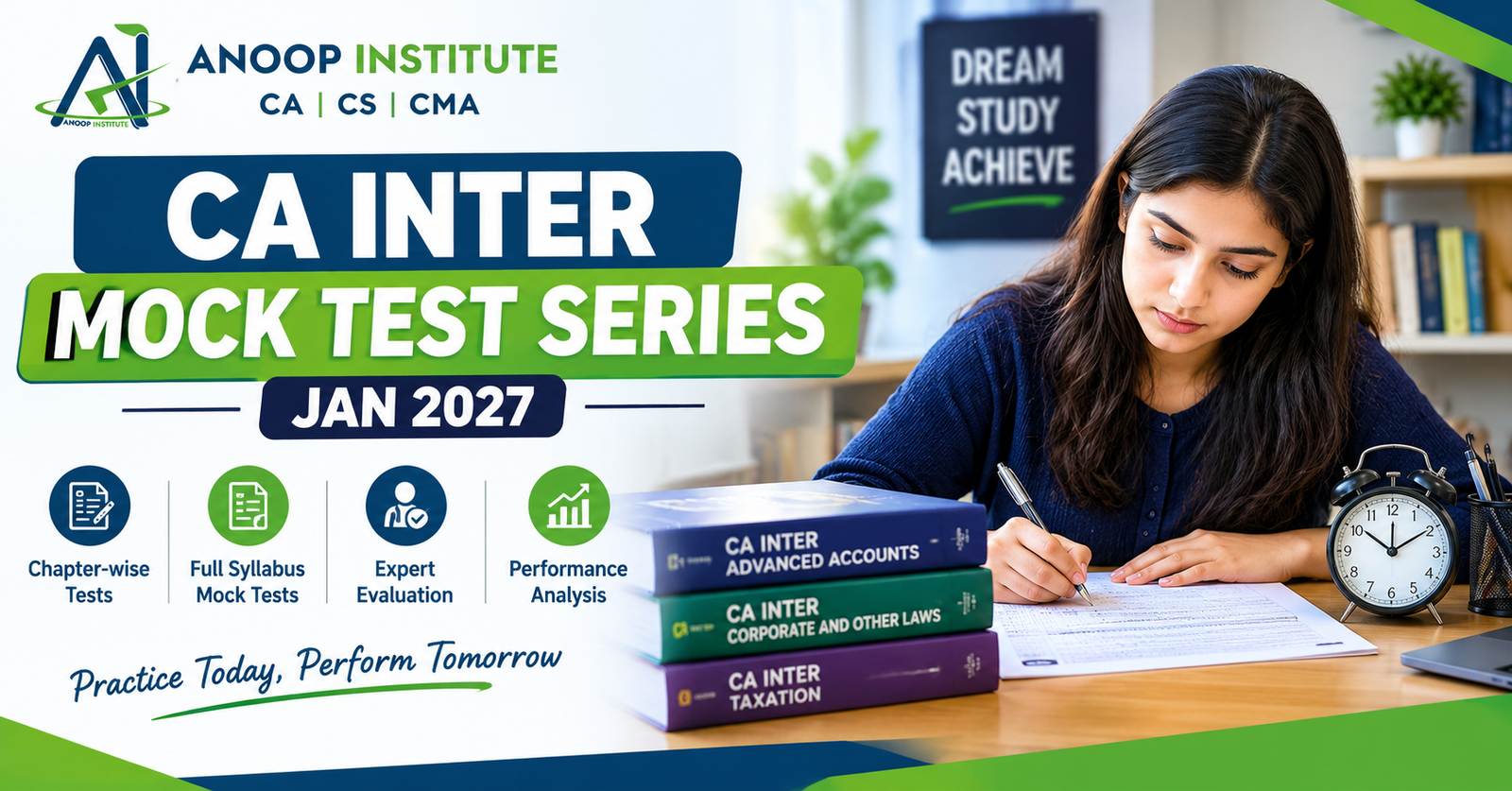 CA Inter Mock Test Series 2026 – Boost Your Exam Preparation with Anoop Institute