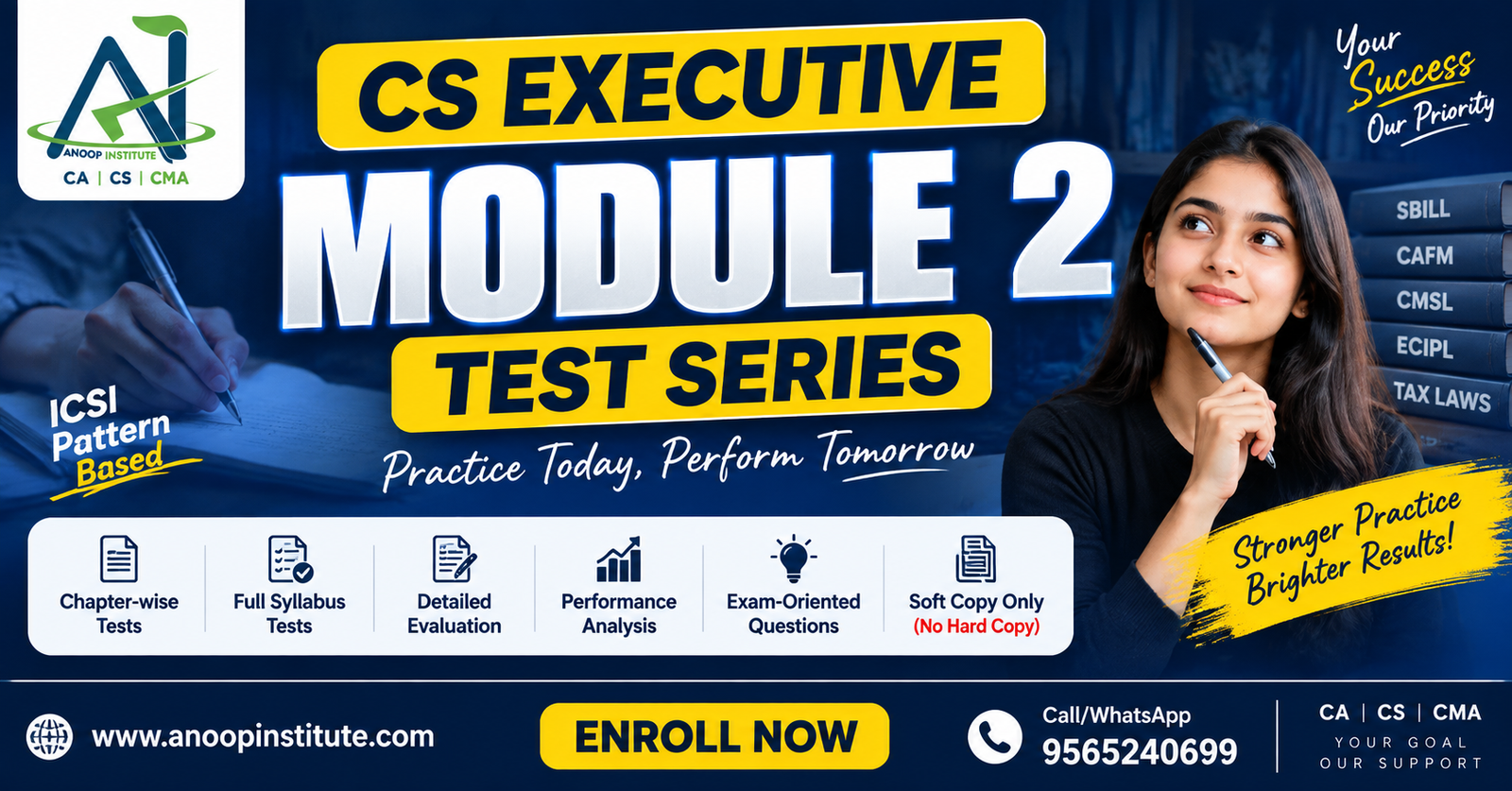 CS Executive Module 2 Test Series 2026 – Anoop Institute