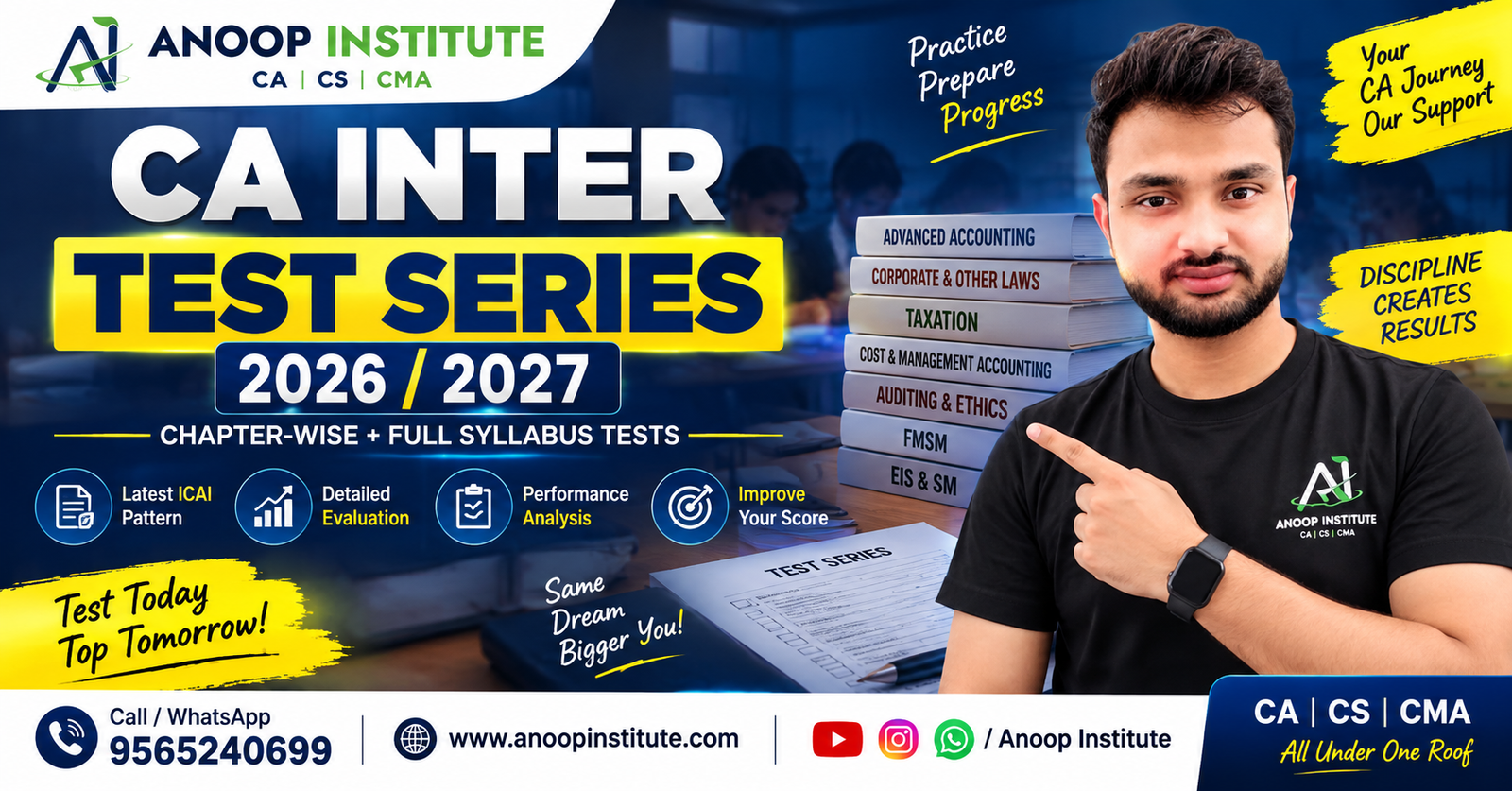CA Inter Test Series 2026 / 2027 – Anoop Institute