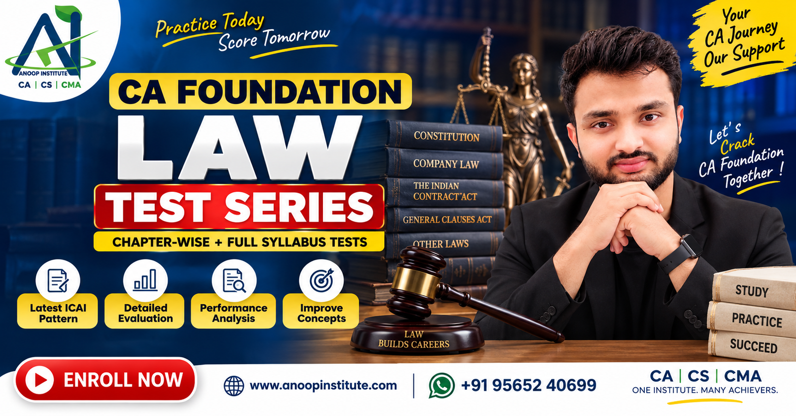 CA Foundation Law Test Series 2027 – Anoop Institute