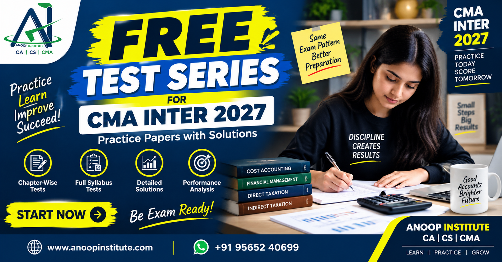 Free Test Series for CMA Inter 2027 – Practice Papers with Solutions