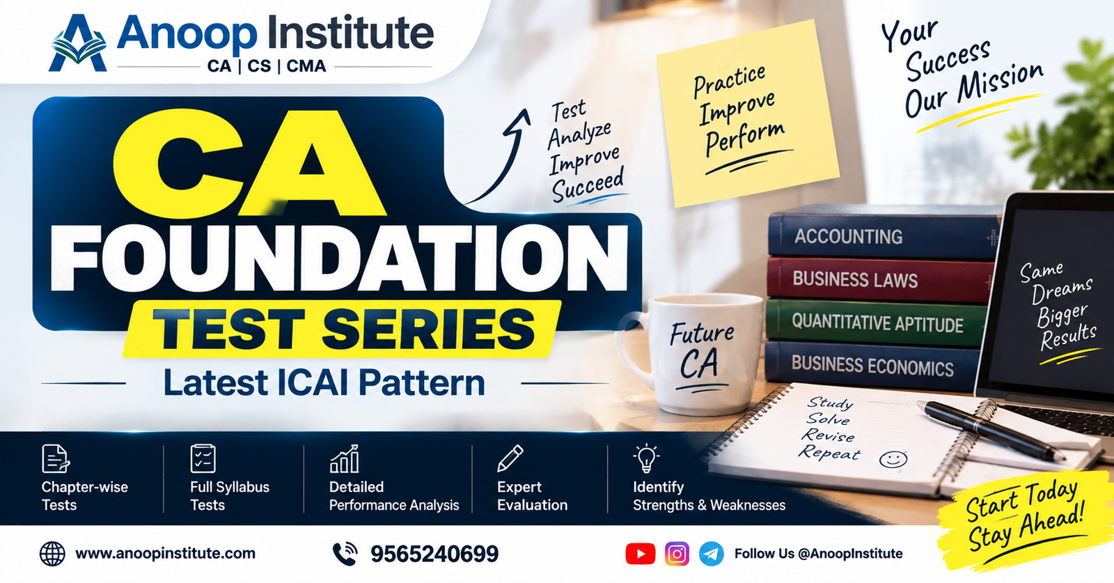 CA Foundation Test Series 2026: Based on Latest ICAI Pattern