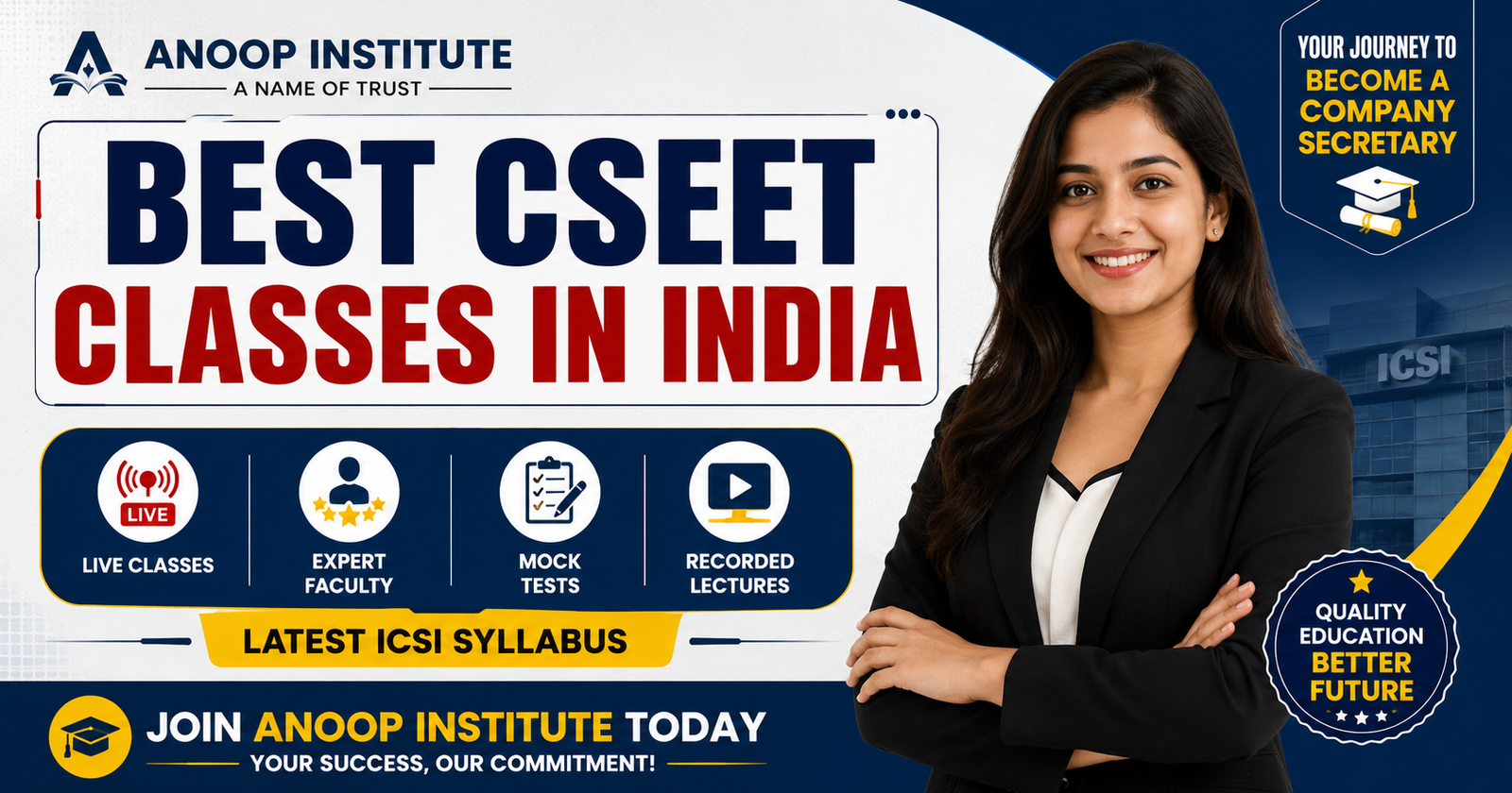 Best CSEET Classes in India 2026 | Anoop Institute