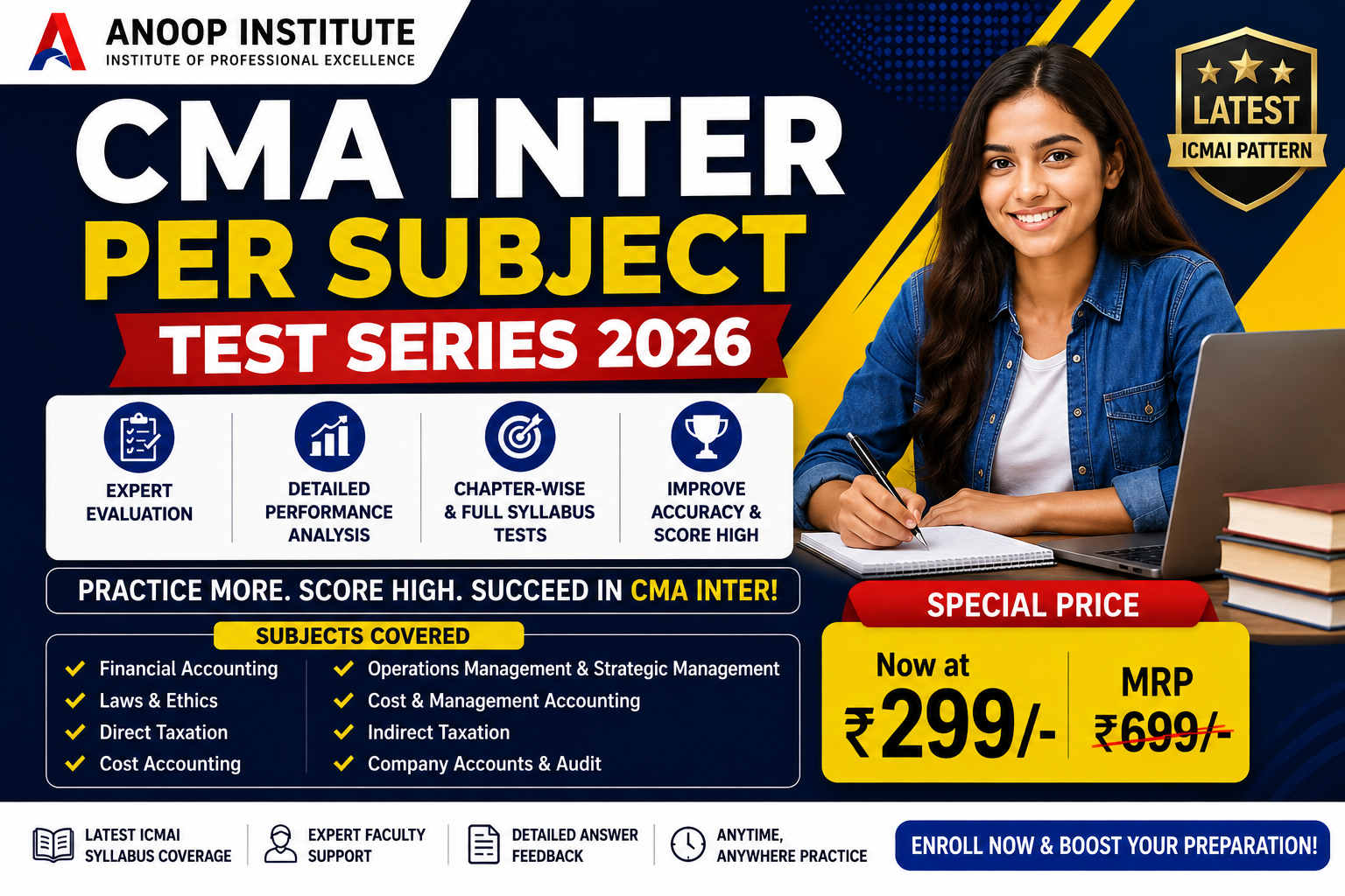 CMA Inter subject  Test Series 2026