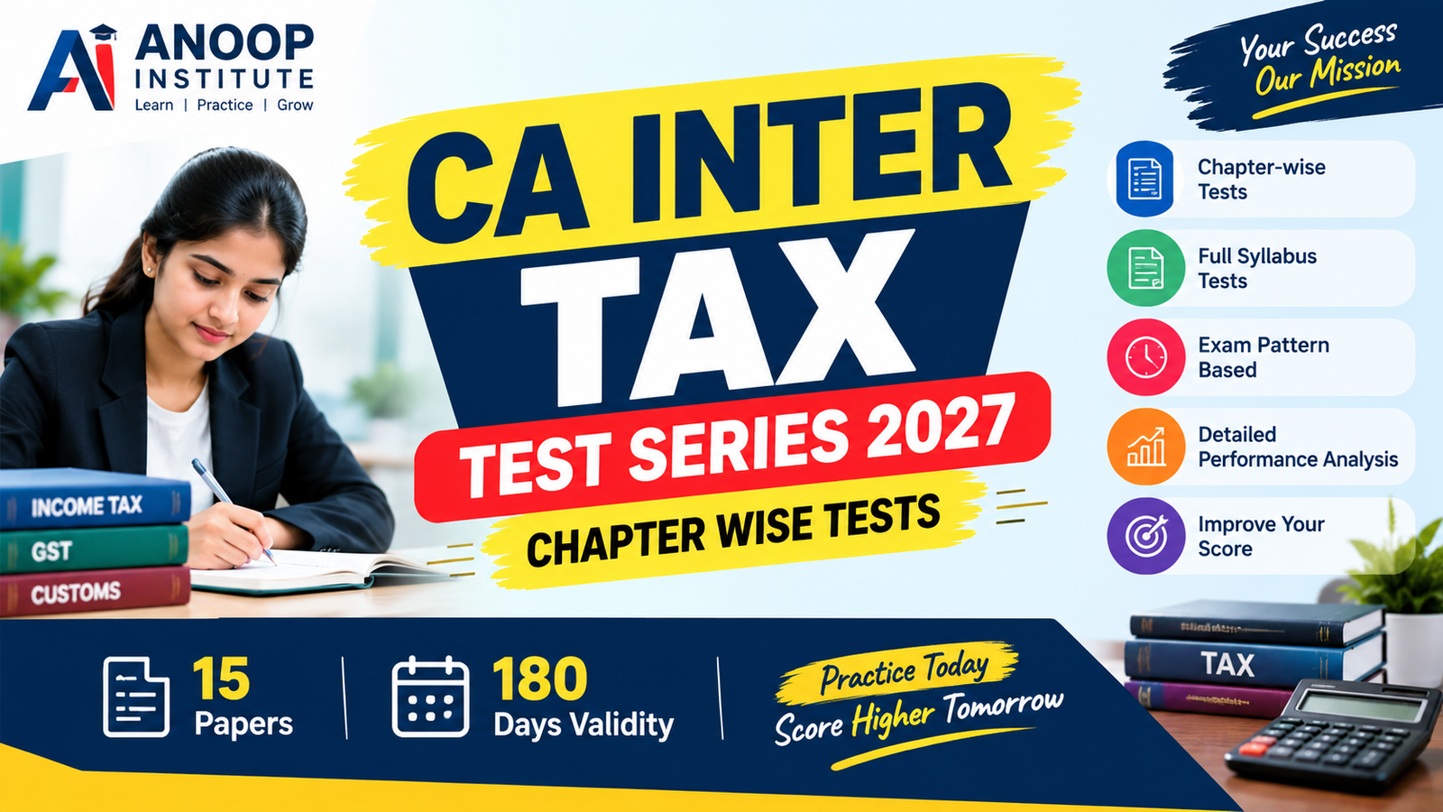 CA INTER TAX Chapter Wise Tests